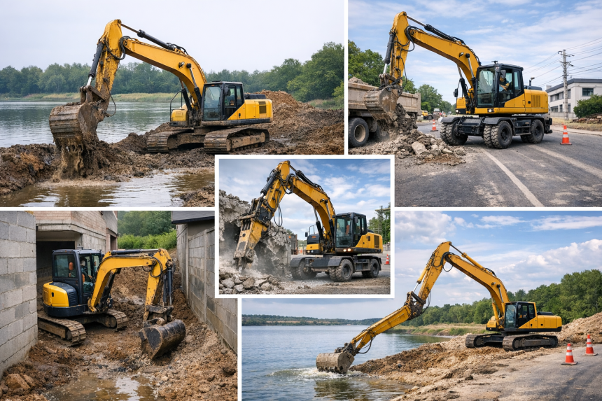 รถขุด (Excavator) มีกี่แบบ? เลือกอย่างไรให้เหมาะกับหน้างาน