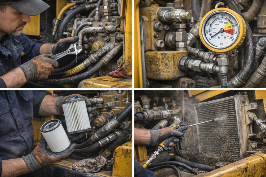 วิธีตรวจเช็คปั๊มไฮดรอลิกเบื้องต้น ก่อนเสียหนักต้องรู้