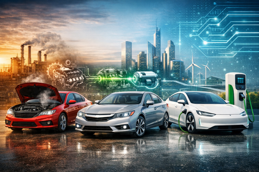 รถยนต์ในปัจจุบัน: จากเครื่องยนต์สันดาปสู่ยุคไฟฟ้า