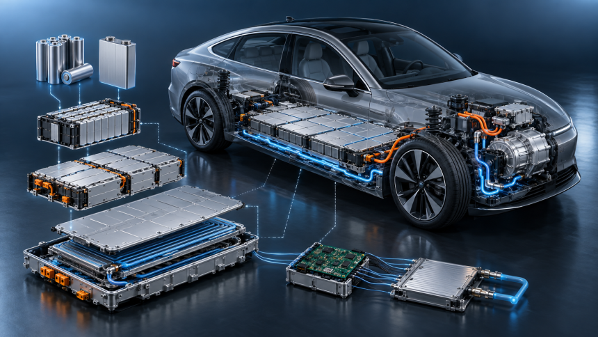 電気自動車のバッテリーはどう動く?セル・モジュール・パック・バッテリー管理システム(BMS)を徹底解説