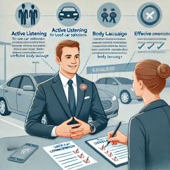 การพัฒนาทักษะการขายและการสื่อสารสำหรับพนักงานขายรถมือสอง