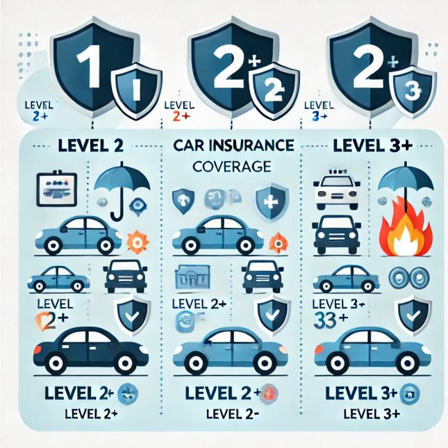 เปรียบเทียบประกันภัยรถยนต์ชั้น 1, 2+, 2 และ 3+ ต่างกันอย่างไร?
