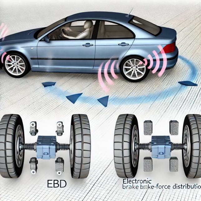 การทำงานของระบบการควบคุมการเบรกด้วยอิเล็กทรอนิกส์ (Electronic Brake-force Distribution)