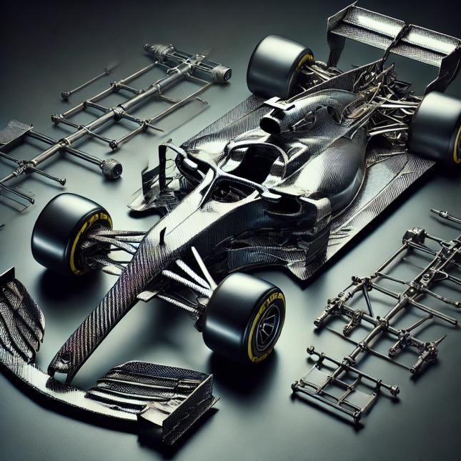 การออกแบบโครงสร้างตัวถังรถ F1 ให้เบาที่สุดแต่แข็งแรงที่สุด