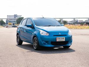 มิราจ ปี 2013 สีฟ้า ราคานี้หาไม่ได้แล้ว Mitsubishi, Mirage 2013