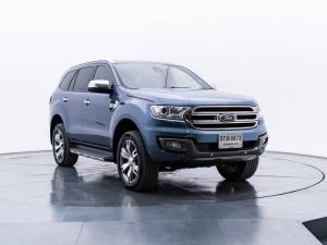 Ford Everest 3.2 TITANIUM+ 4WD ปี 2016  เกียร์ออร์โต้ สีฟ้า เลขไมล์ 88,xxx กม. Ford, Everest 2016