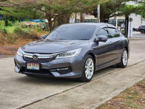 HONDA ACCORD 2.0 EL NAVI TOP (MNC) TOP (G9) ปี 2016 สีเทา เกียร์ออโต Honda, Accord 2016