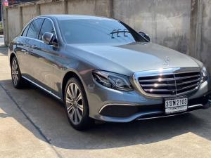 Mercedes-#Benz #E350e  2.0 Exclusive ปี 2018  สีเทา Grey + เบาะสีครีม Mercedes-Benz, E-Class 2018