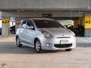 Mitsubishi Mirage 1.2 GLX ปี 2013   เกียร์ออร์โต้ สีเทา   - มิราจมือสอง รถมือสอง Mitsubishi, Mirage 2013