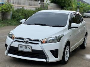 TOYOTA NEW YARIS 1.2 E Y2014 สีขาว ออโต้   - toyota yaris มือสอง Toyota, Yaris 2014