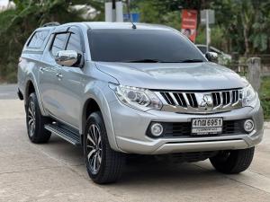 MITSUBISHI TRITON  Pickup  Dobble Cab   Y2015  สีเทา เกียร์ออโต้ Mitsubishi, Triton 2015