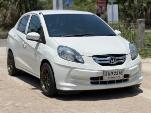 HONDA BRIO AMAZE 1.2V TOP ปี 13  สีขาว ออโต้ - รถมือสอง Honda, Brio 2013