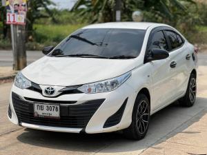 TOYOTA NEW YARIS ATIV 1.2J   Y18 สีขาว   เกียรออโต้ - รถมือสอง Toyota, Yaris Ativ 2018