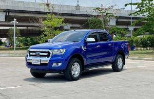 FORD  RANGER, 2.2 XLT โฉม HI-RIDER  DOUBLE CAB สีน้ำเงิน เกียร์ออโต้ Ford, Ranger 2017