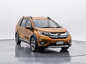 Honda, BR-V 2017 Honda BR-V 1.5 SV ปี 2017 เกียร์ออร์โต้ สีน้ำตาล เลขไมล์ 136,xxx กม. Mellocar