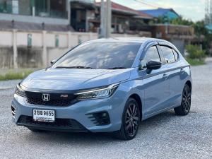 Honda, City 2022 honda  CITY 1.0 RS TOP  TURBO HATCHBAG  สีเทาโซนิค  ออโต้ เลขไมล์ 29,000 km. Mellocar