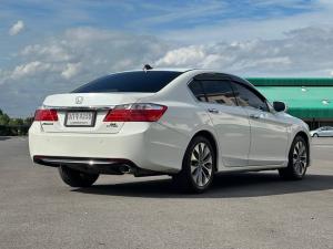 HONDA ACCORD 2.4 EL NAVI  TOP (G9) ปี 2014  สีขาว  เกียร์ออโต้ Honda, Accord 2014