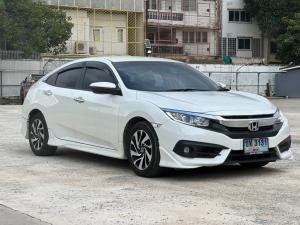 NEW HONDA CIVIC FC  1.8EL TOP  ปี 2017. สีขาว   เกียรออโต้ Honda, Civic 2017