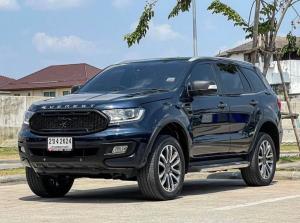 2021 FORD EVEREST, 2.0 BI-TURBO 4WD TITANIUM PLUS โฉม ปี15-22 สีนำ้เงิน Ford, Everest 2021