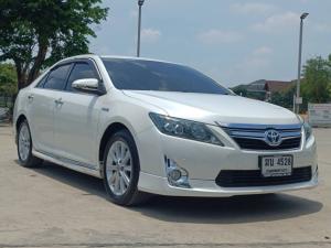 TOYOTA. CAMRY HYBRID 2.5 DVD ปี2012สีขาว ออโต้ Toyota, Camry 2012