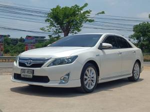 TOYOTA. CAMRY HYBRID 2.5 DVD ปี2012สีขาว ออโต้ Toyota, Camry 2012