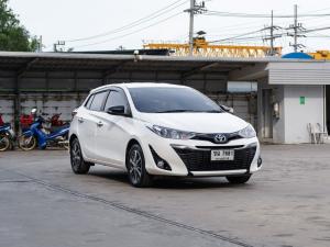 Toyota Yaris 1.2 G ปี 2019  เกียร์ออร์โต้ สีขาว เลขไมล์ 53,,xxx กม. Toyota, Yaris 2019