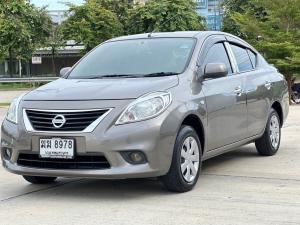 Nissan, Almera 2012 NISSAN ALMERA 1.2 Sedan 4dr  Sedan 4dr E  CVT FWD 1.2i. ปี 2012  สีน้ำตาล Mellocar