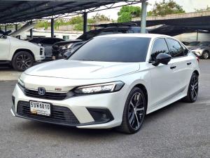 Honda, Civic 2023 HONDA CIVIC FE Sedan 4dr e:HEV RS E-CVT FWD 2.0 Y23. สีขาว  เกียร์ออโต้ Mellocar