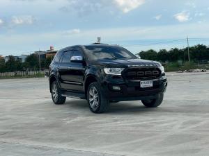 Ford, Everest 2017 FORD EVEREST Wagon 4dr Titanium+ 7st Auto 6sp 4WD 3.2DCT (Navi)Y17สีดำ Mellocar