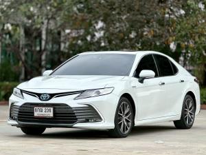 Toyota, Camry 2022 TOYOTA CAMRY 2.5HEV Premium Luxury  รุ่นท็อปสุด สีขาวมุก ปี 2022 Mellocar