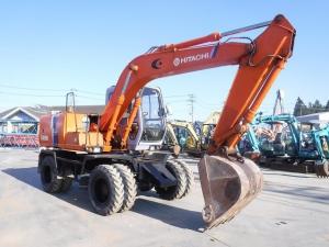 Hitachi, EX100WD-2 1991 รถขุดล้อยาง Hitachi EX100WD-2 สภาพสวย พร้อมใช้งาน Mellocar