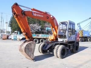 Hitachi, EX100WD-2 1991 รถขุดล้อยาง Hitachi EX100WD-2 สภาพสวย พร้อมใช้งาน Mellocar